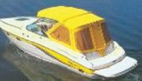 Ameri-brand yellow boat cover